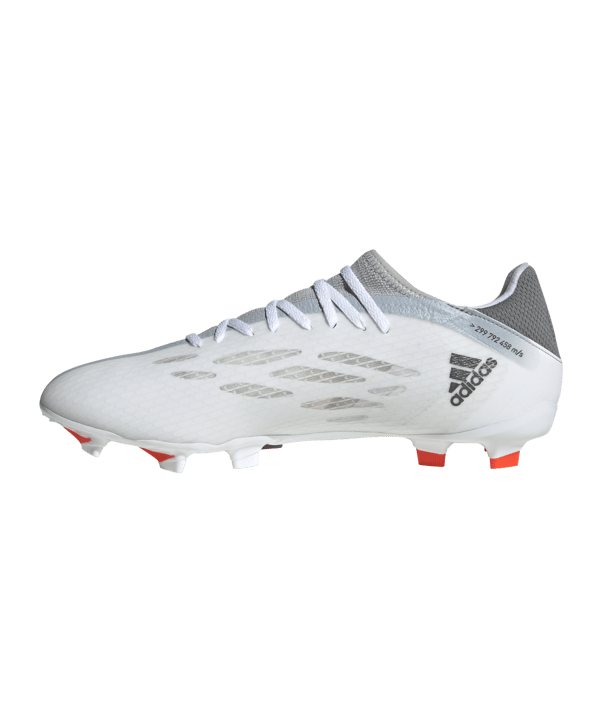 adidas X SPEEDFLOW.3 FG White Spark Weiss Grau Rot - weiss