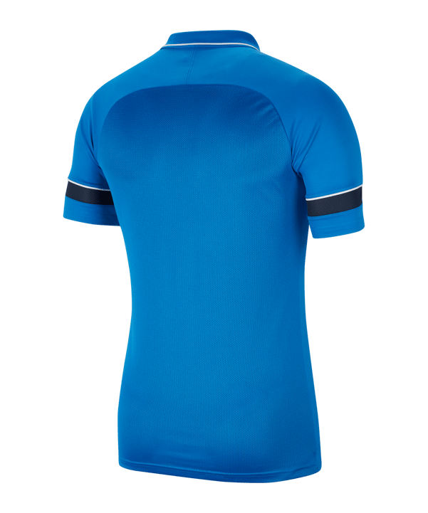 Nike Academy 21 Poloshirt Blau Weiss F463 - blau