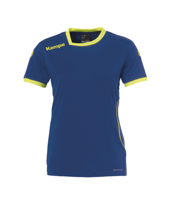 Kempa Curve Trikot T-Shirt Damen Blau Gelb F09 - blau