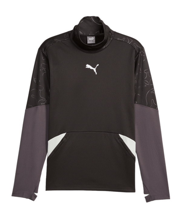 PUMA individual Winterized Sweatshirt Schwarz F03 - schwarz