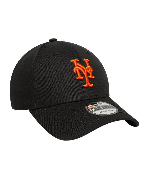 New Era MLB 9Forty New York Mets Visor Script Cap Schwarz - schwarz