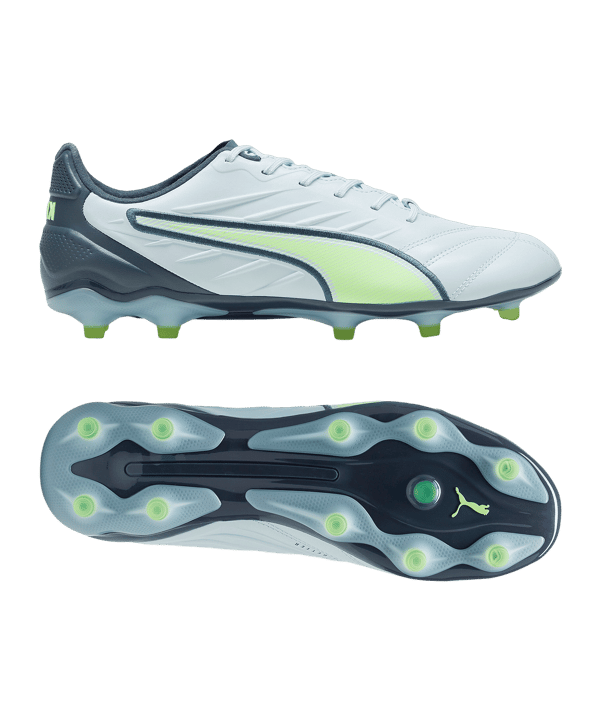 PUMA KING Pro FG/AG Lights Out Blau Grün F03 - blau