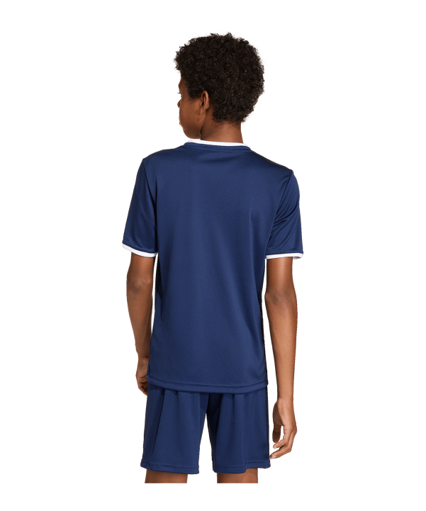 adidas Entrada 26 Trikot Kids Dunkelblau - weiss