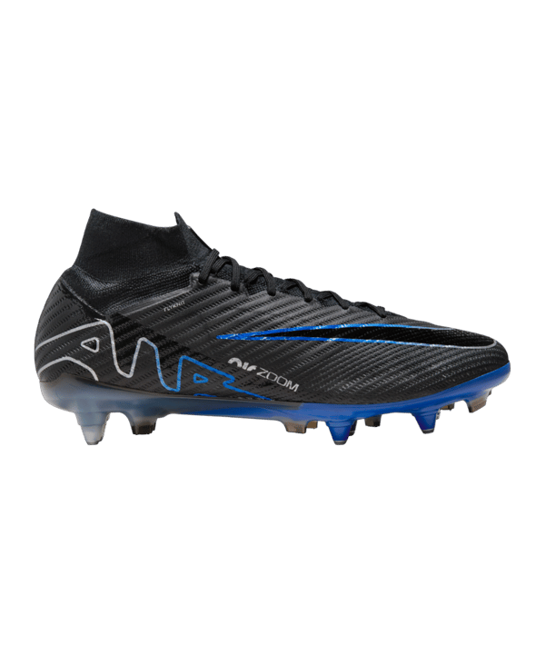 Nike Air Zoom Mercurial Superfly IX Elite SG-Pro AC Shadow Schwarz Silber Blau F040 - schwarz