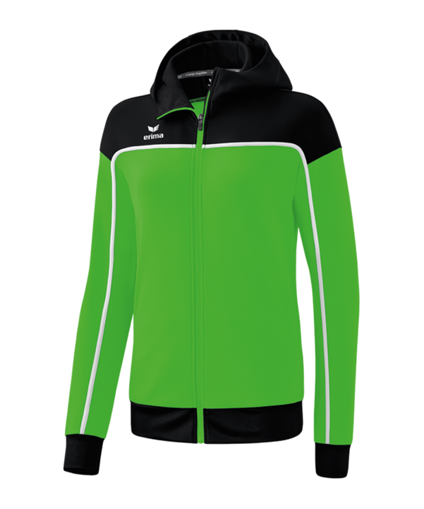 Erima Change by Kapuzenjacke Damen Grün Schwarz - gruen