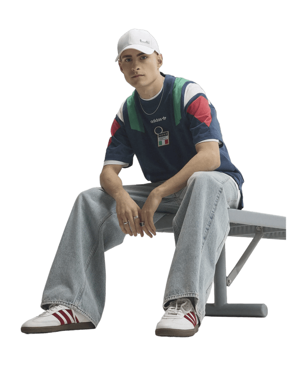 adidas Italie EQT T-Shirt Bleu - bleu