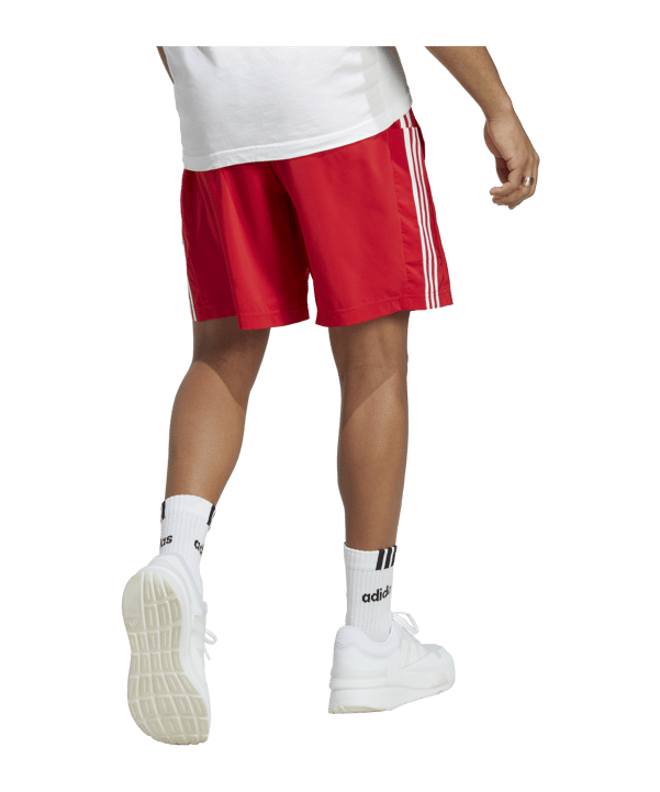 adidas 3S Chelsea Short Rot Weiss - rot