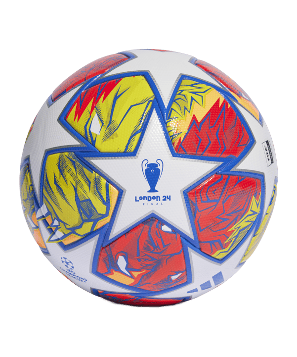 adidas League Trainingsball UCL London Weiss Blau - weiss