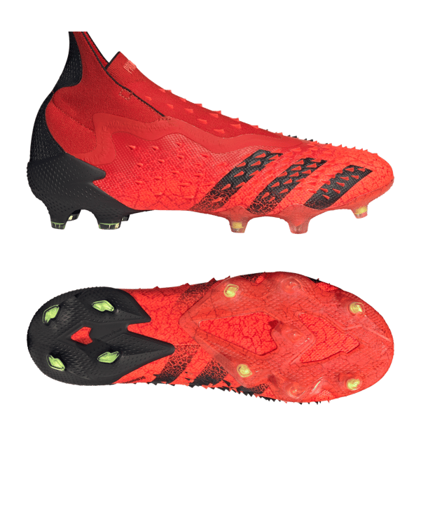 adidas Predator FREAK+ FG Meteorite Rot Schwarz - rot
