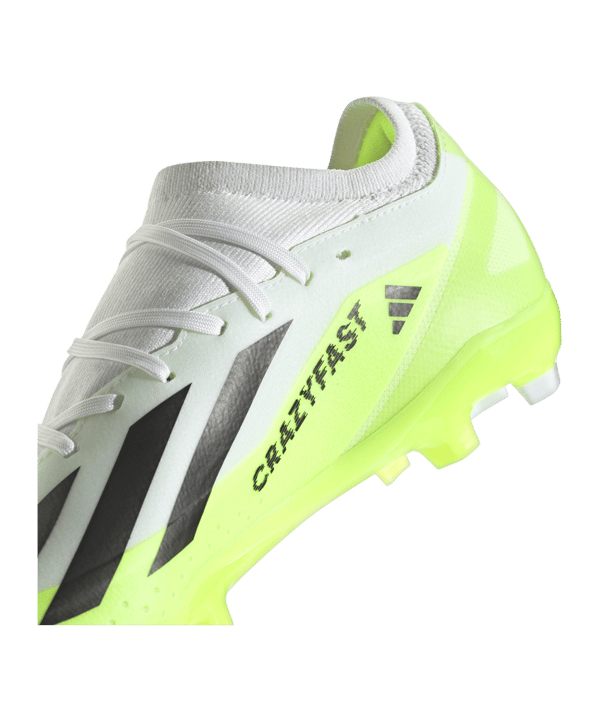 adidas X Crazyfast.3 FG Crazyrush Weiss Schwarz Gelb - weiss