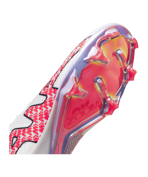Nike Air Zoom Mercurial Vapor XV Elite FG Weiss Rot F101 - weiss