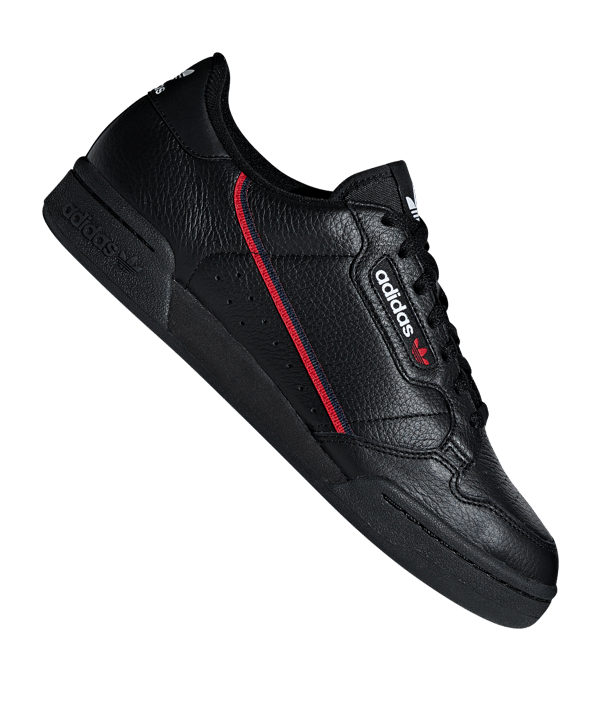 adidas Originals Continental 80 Sneaker Schwarz - schwarz