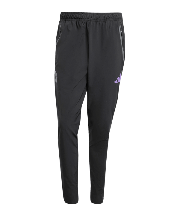 adidas Manchester United Vis Tech Travel Jogginghose Schwarz - schwarz