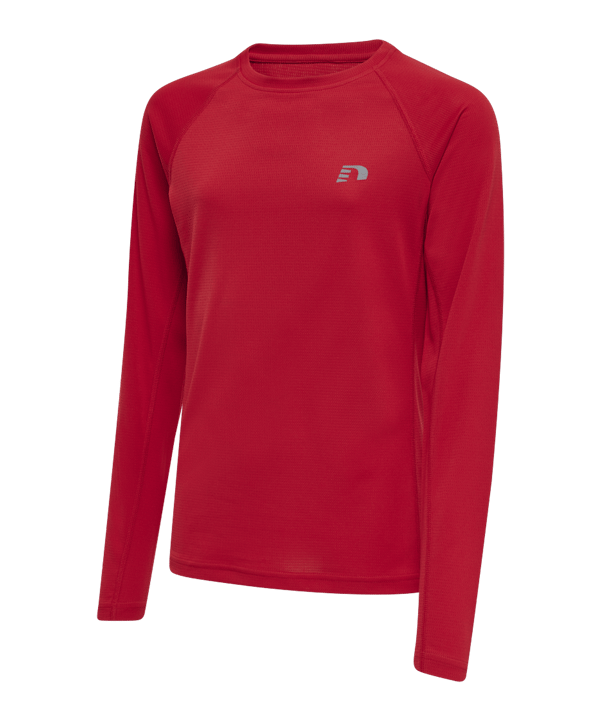 Newline Core Shirt langarm Running Kids Rot F3365 - rot
