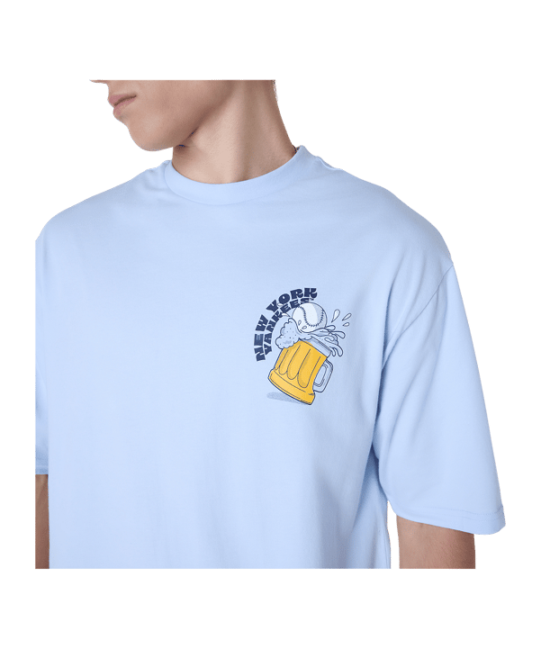 New Era MLB New York Yankees Food Graphic Oversized T-Shirt Blau - blau