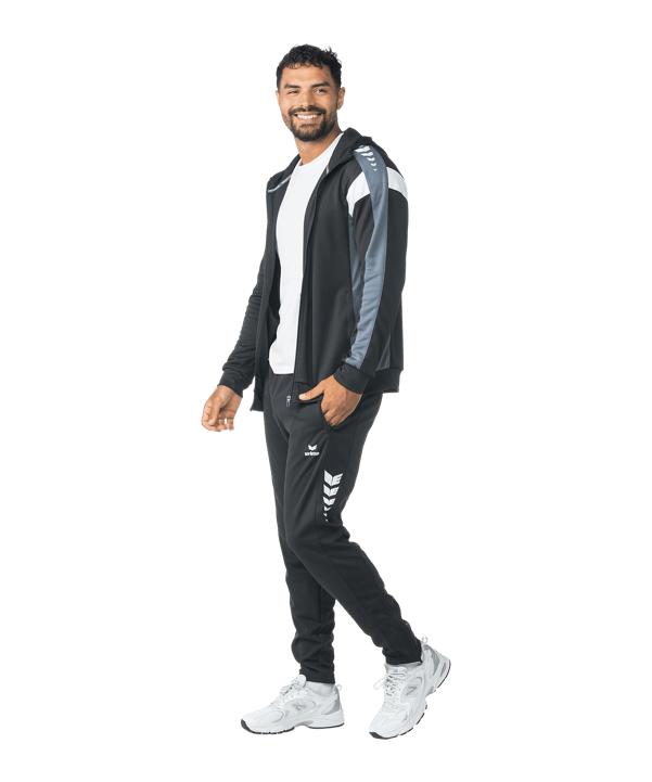 Erima Celebrate 125 Kapuzenjacke Schwarz - schwarz