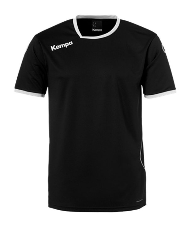 Kempa Curve Trikot T-Shirt Kids Schwarz Weiss F04 - schwarz