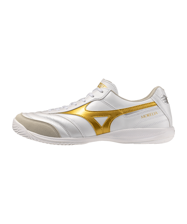 Mizuno Morelia Sala Elite IN Bright Gold Weiß F50 - weiss