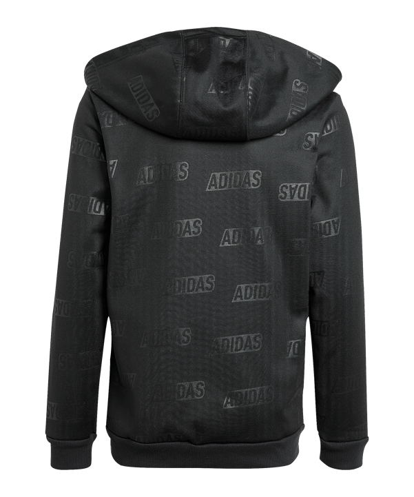 adidas Kapuzenjacke Kids Schwarz Gold - schwarz