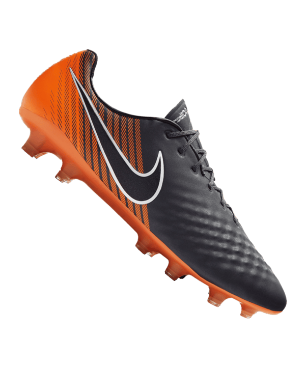 Nike Magista Obra II Elite FG Grau Orange F080 - grau