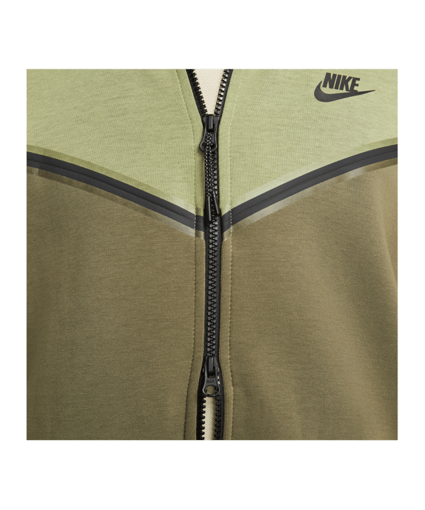 Nike Tech Fleece Windrunner Grün Schwarz F334 - gruen