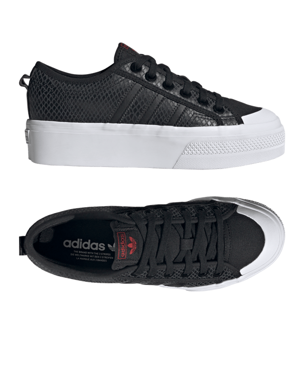 adidas Originals Nizza Platform Damen Schwarz - schwarz
