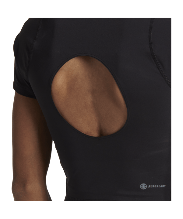 adidas WTR Cropped T-Shirt Damen Schwarz Grau - schwarz