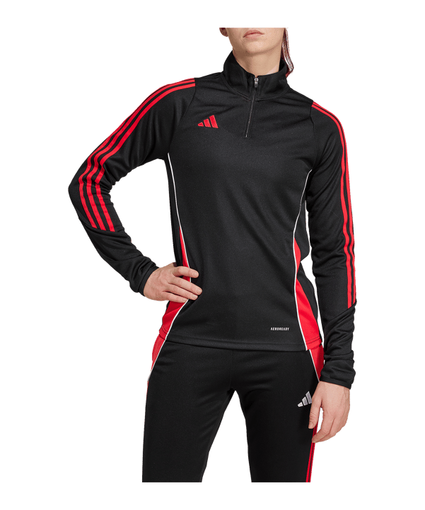 adidas Tiro 24 Sweatshirt Damen Schwarz - schwarz