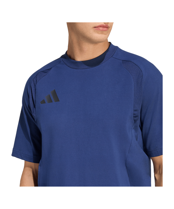 adidas Tiro Travel T-Shirt Dunkelblau - schwarz