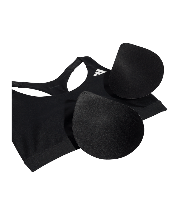 adidas Optime Essentials Workout Sport-BH Damen Schwarz - schwarz