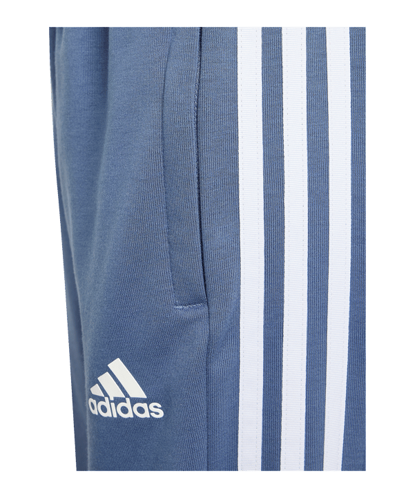 adidas Tiro Trainingshose Kids Blau Weiss - blau