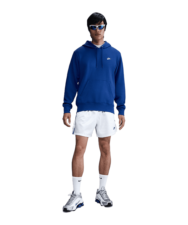 Nike Club Sweatshirt à capuche Bleu C480 - bleu