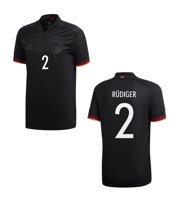 adidas DFB Deutschland Trikot Away EM2020 Rüdiger - schwarz