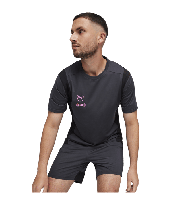 PUMA KING Pro Trikot Grau Schwarz F05 - grau
