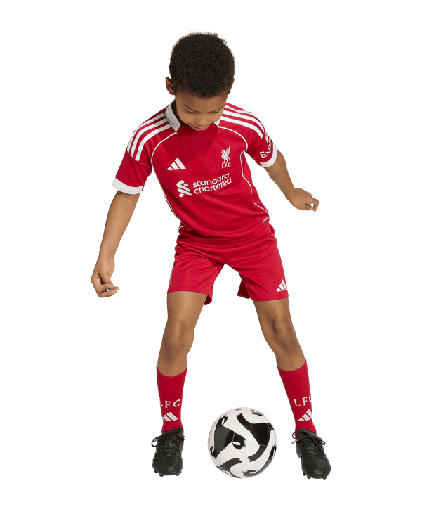 adidas FC Liverpool Trikot Set Home 2025/2026 Kids Rot - rot