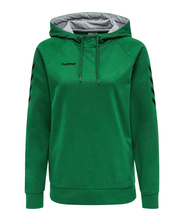 Hummel HMLGO Cotton Hoody Damen Grün F6235 - gruen