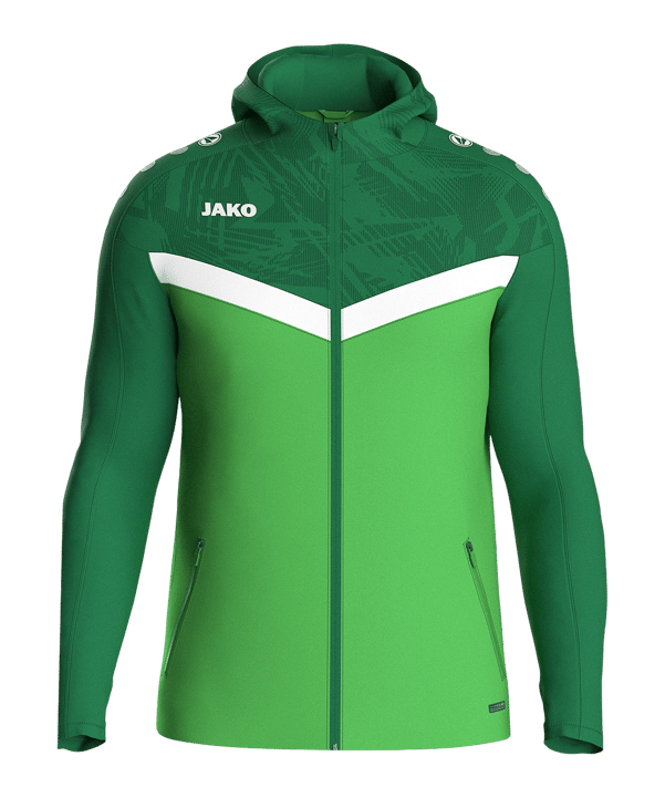 JAKO Icon Kapuzenjacke Kids Grün F222 - gruen