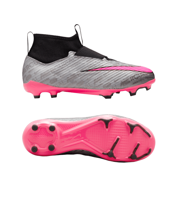 Nike Jr Air Zoom Mercurial Superfly IX Pro FG XXV Kids Silber Pink F060 - silber