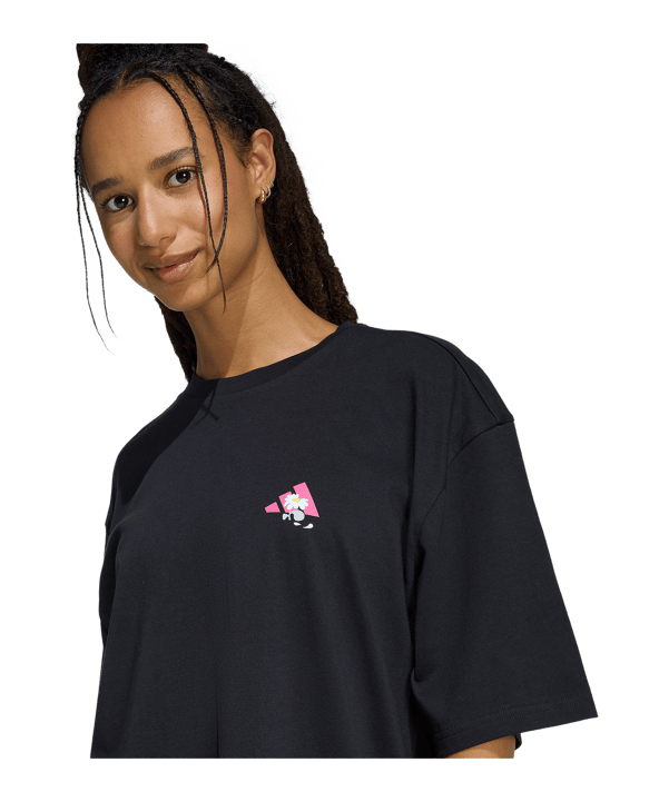 adidas Sodt Side Oversized T-Shirt Damen Schwarz - schwarz
