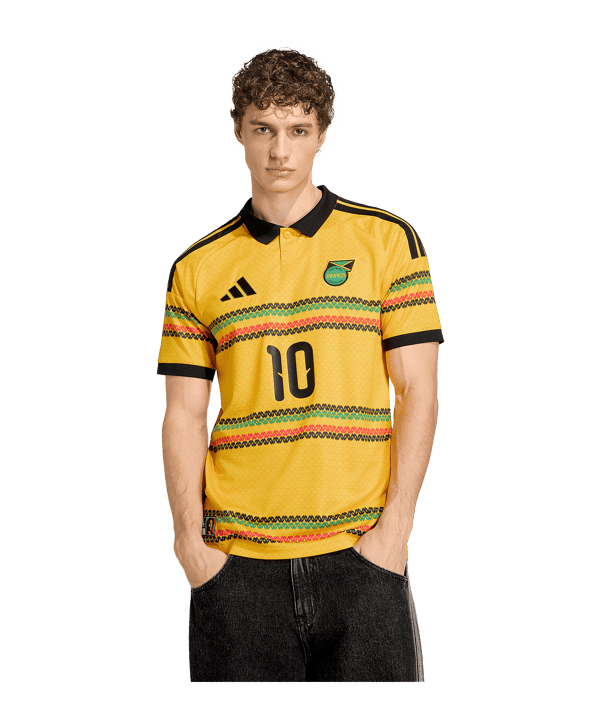 adidas JFF Jamaika Marley 10 Trikot Home WM 2026 Gelb - gelb