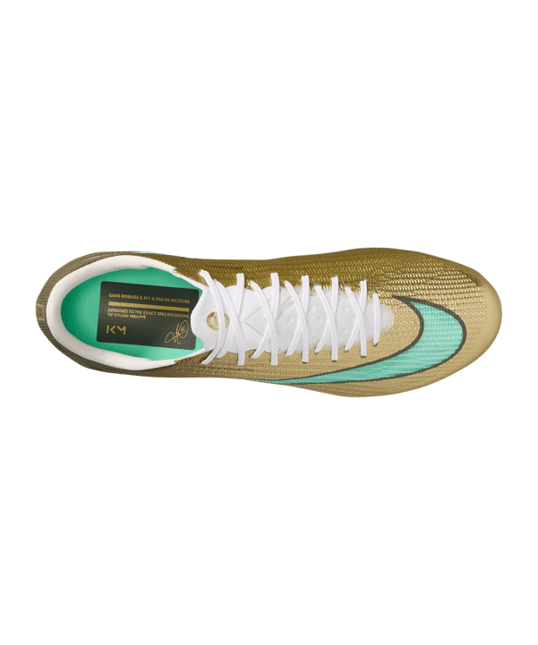 Nike Air Zoom Mercurial Superfly XI Elite FG Kylian Mbappe Gold C701 - doré