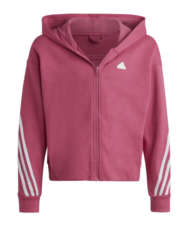 adidas Future Icons 3-Stripes Full-Zip Hoodie Pink - pink