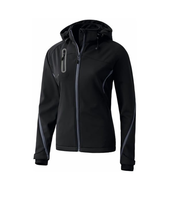 Erima Softshell Jacke Active Wear Damen Schwarz - schwarz