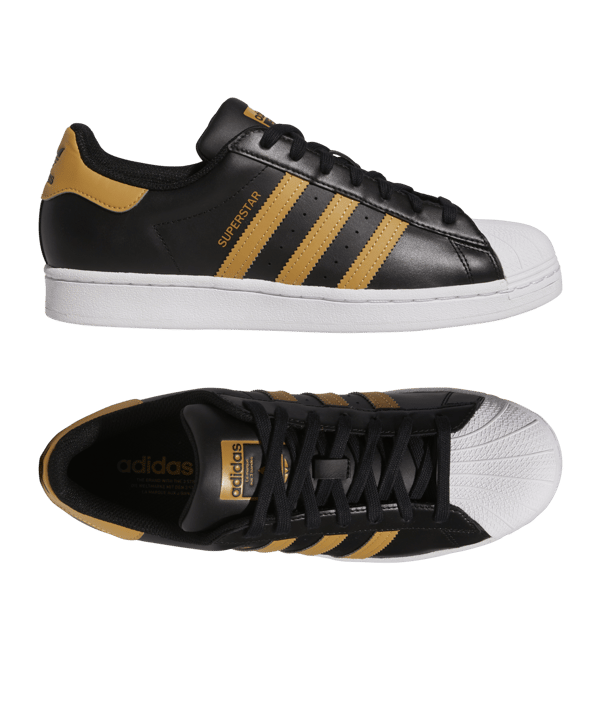 adidas Originals Superstar Schwarz Gelb - schwarz
