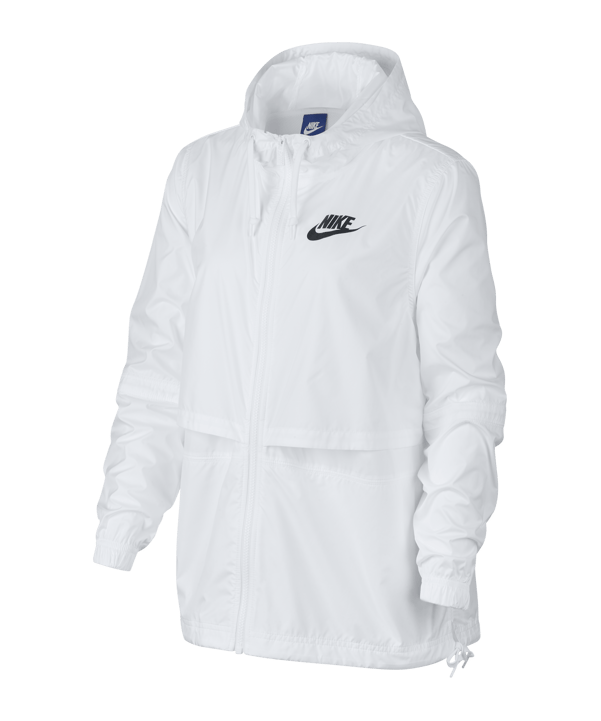 Nike Woven Jacke Damen Weiss Schwarz F101 - weiss