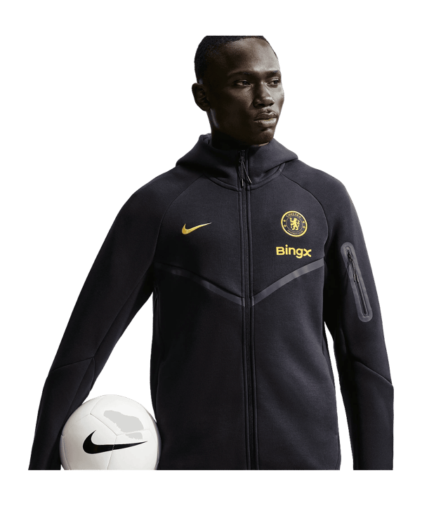 Nike FC Chelsea London Tech Fleece Kapuzenjacke Blau F426 - blau