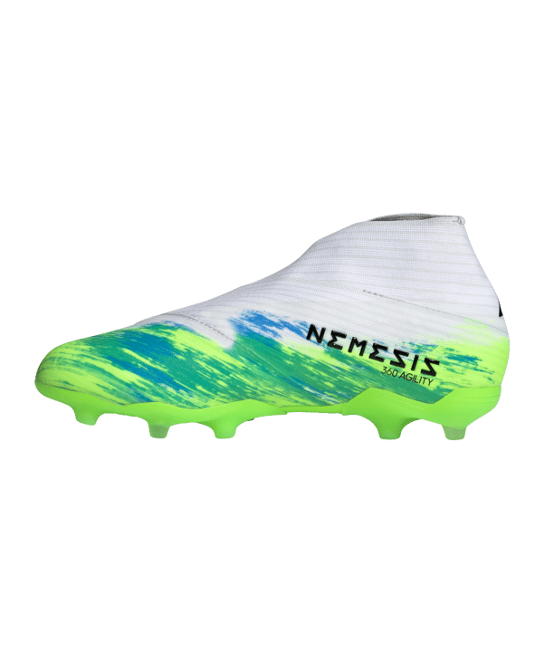 adidas NEMEZIZ Uniforia 19+ FG J Kids Weiss Grün - weiss
