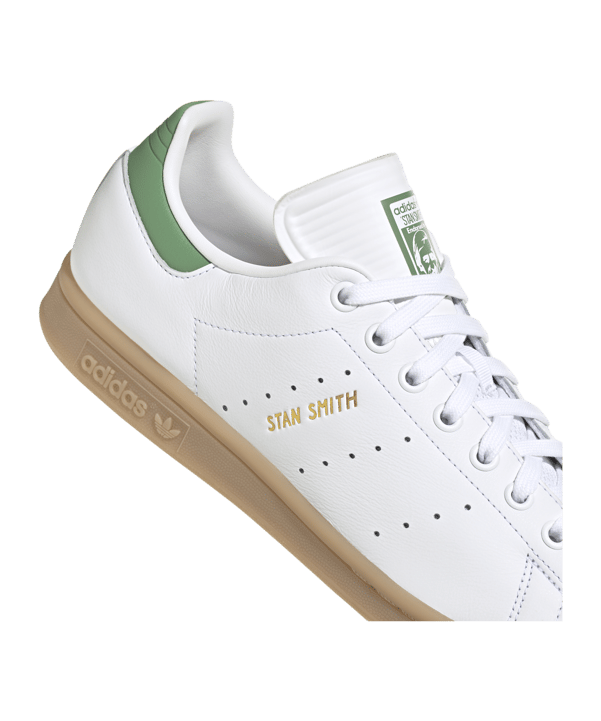 adidas Originals Stan Smith Weiss Blau Braun - weiss
