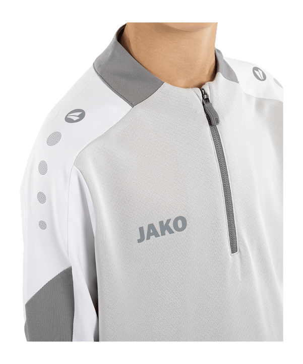 JAKO Dynamic Ziptop Sweatshirt Kids Grau F837 - grau