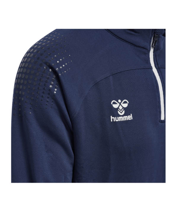 Hummel hmlLEAD HalfZip Sweatshirt Blau F7026 - blau
